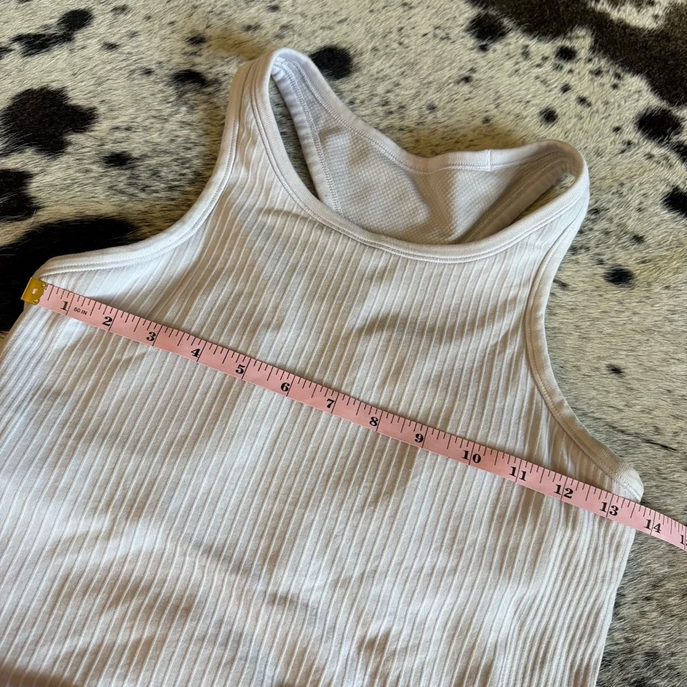 LULULEMON Ebb Ribbed Racer Back Tank Top Size 6 - Picture 5 of 7